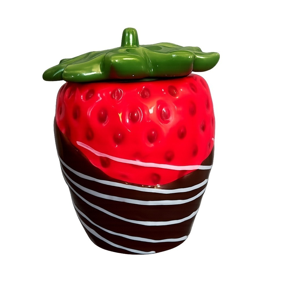 NWOT Chocolate-Covered Strawberry Jar